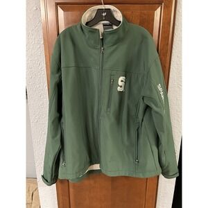 Michigan State Spartans Xl Full Zip Jacket Pro Edge  Green